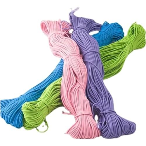 Colorful 10 Meter Round High Elastic Rope Long Round Rubber Band With Accessories Thin Jump Rubber Band Rope