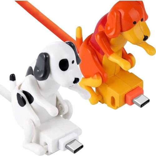 Funny Humping Dog Fast Charger Cable Charging Line Cute Sports Rogue Dog Fast Charging Power Date Cable Drop Shipping