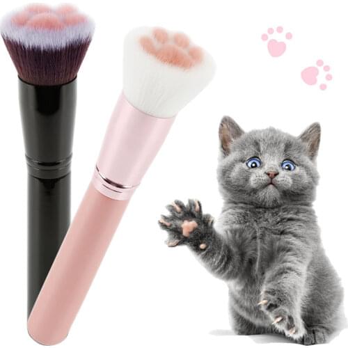 1PC Makeup Brush Cat Claw Shape Makeup Brushes Foundation Contour Powder Brush Cosmetic Makeup Brushes Beauty Tool Maquiagem