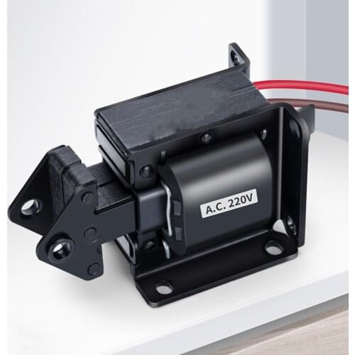 1PC SA-56 AC 220V 380V 40mm Stroke 12Kg Force Solenoid Tractive Electromagnet
