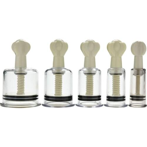 1Pc Stimulator Nipple Clamps Pump Breast Enlarger Sucker Clitoris Body Massage Sex Toys XS-XL Sizes Women Breast Nipple