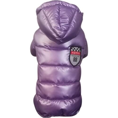 1Pcs Pet Windproof Warm 4-legged Down Cotton-padded Coat Dog Winter Costume Hooded Jacket Hot Sale Supplies