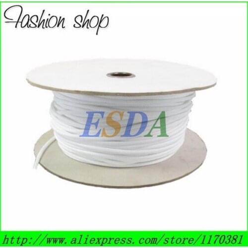 10m/Lot 3mm white Tight Braided Round PET Expandable Sleeving