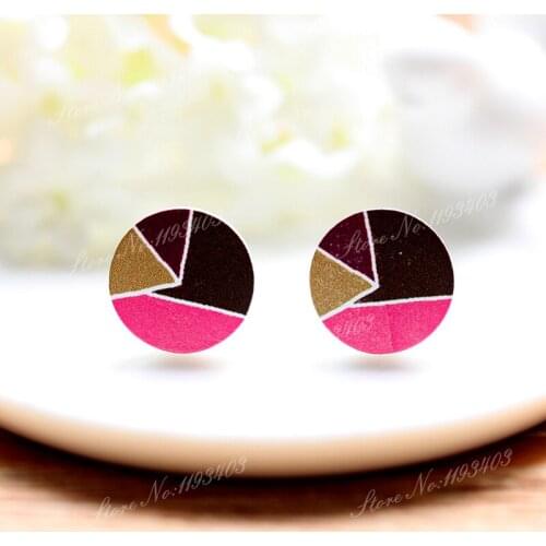 16mm Round High Quality Photo Wood Laser Cut Cabochon to make Rings, Earrings,Bobby pin,Necklaces, Bracelets-(WEH-274)