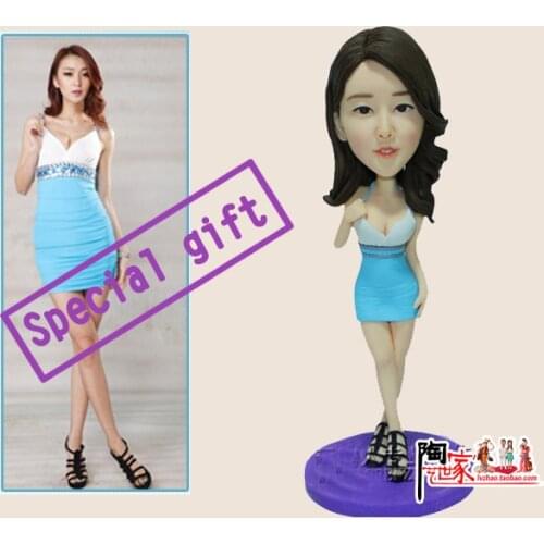 2019 new product gift for your friend Custom Polymer Clay Figure From Pictures Christmas Gift Pre-sale Permanent Preservation