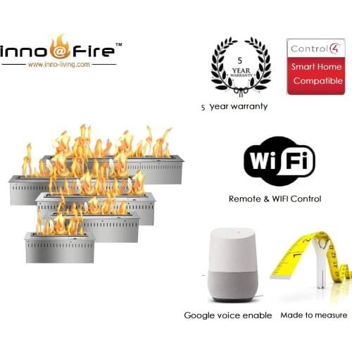 21 AUG Inno-Fire 30 inch silver or black electric fire place decorative automatic fire bio