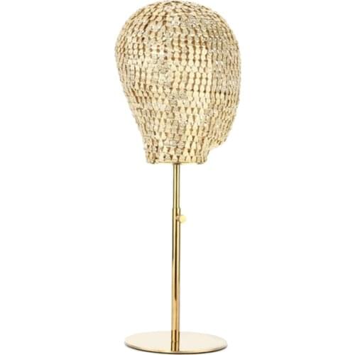 21'' Adjustable Wig Mannequin Head Holder Stand For Hat Cap Glasses Display