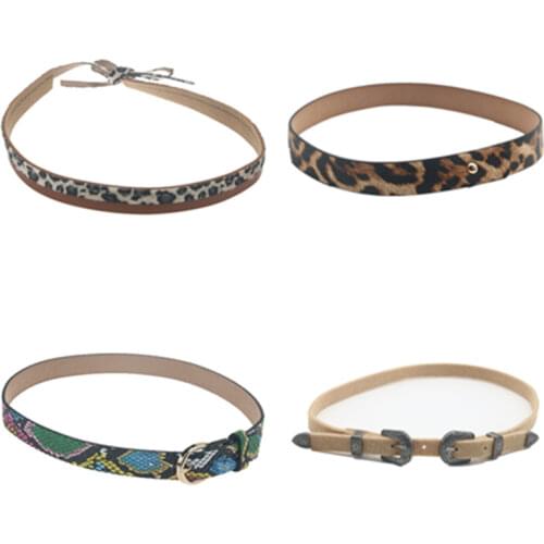 Belts for women men fedora hats band belts yellow red pink green khaki black chain belt band for fedora felted hats women men