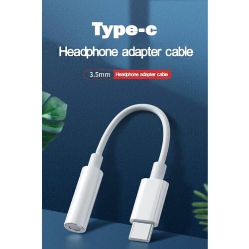ZH03 Type-C Adapters 3.5 Jack Earphone Audio Aux Cable for xiaomi 9 10 Huawei Mate USB to 3.5mm Headphones Adapter For SAMSUNG