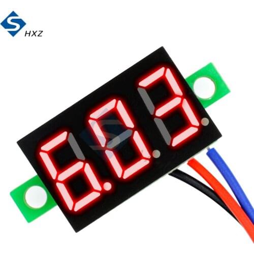 DC 0-30V 5-30V 0.36 inch Digital Voltmeter Mini LED Car Voltmeter Voltage Volt Meter Voltage Indicator Panel Battery Monitor