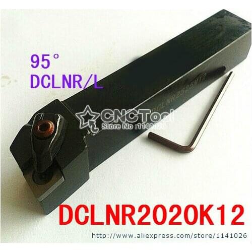 DCLNR2020K12 CNC Turning Lathe Machine Tools Lathe Cutting Tools 95 degrees External Turning Tool Holder 20*20*125mm