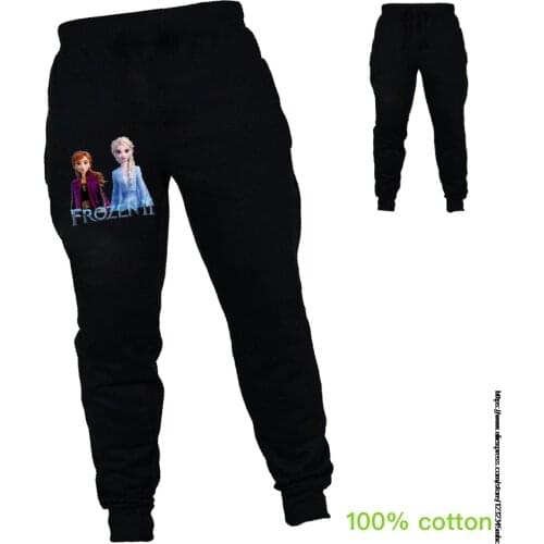 Disney Frozen Elsa Kids Pants Girls Casual Pants Kids Clothing Cotton Boys Long Trousers Children Clothing Sport Girls Pants