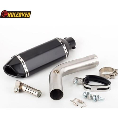 For Kawasaki KLZ1000 Versys 2019-2020 Motorcycle Exhaust Muffler Escape Demper with Link Pipe Mid Pipe DB Killer for Versys 1000