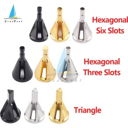 Deburring External Chamfer Tool Hexagonal Three Slots/Six Slots /Triangle Stainless Steel Remove Burr for Metal Drilling Tool