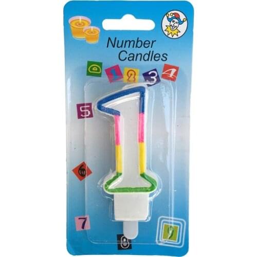 Candle 1 Age Colorful P12-600 - Ar1659-1 party material