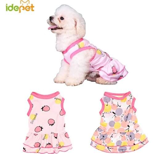 Summer Dog Dress Pink Princess Dresses for Small Dog Pet Clothes for Cats Kitty Puppy T Shirt Vest Pet Supplier 498025