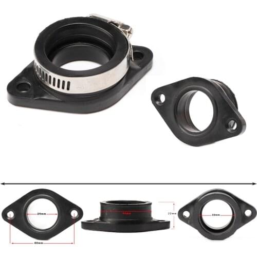 For 21 24 26 28 30 32 34mm OKO KEIHIN KOSO PE Motorcycle Carburetor Pit Dirt Bike Rubber Adapter Inlet Intake Pipe