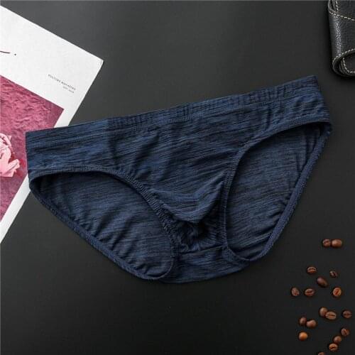 Mens sexy low waisted briefs mens breathable underwear cotton mens interest u convex shorts