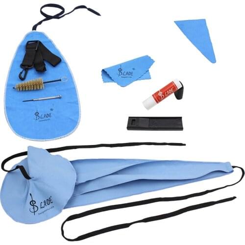 10-in-1 Saxophone Cleaning Care Kit Belt Cork Grease Thumb Rest Cushion Reed Case Mouthpiece Brush Mini Screwdriver Accessories