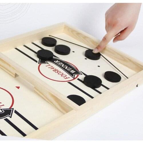 Desktop Play Chess Parent-child Interactive Chess Table Fast Sling Game Board Foosball Game Toys Hockey For Children Puck Y2E4