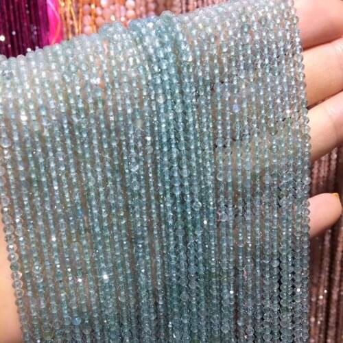 LE SKY Small Beads Natural Stone Beads apatite 2mm Section Loose Beads for Jewelry Making Necklace DIY Bracelet