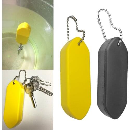 Buoyant Key Ring Tube Float Keychain Floating Key Chain For Fishing Sailing Surfing Kayak Swimming Water Sports