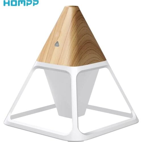 Remote Control USB Humidifier Pyramid 140ml Ultrasonic Aroma Diffuser 3color LED Night Light,Auto-off Ultraquiet for Home Office