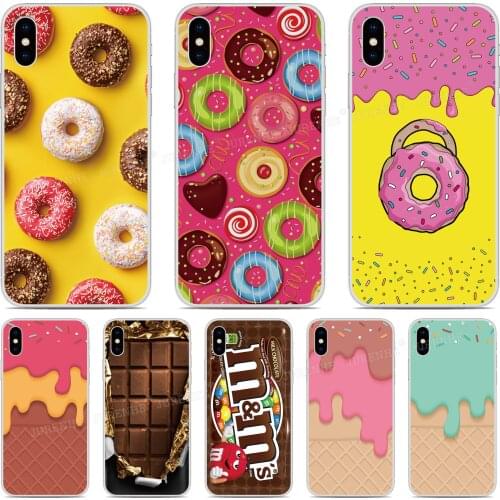 Silicone Chocolate Donut Cover For Cubot Note 20 7 X30 C30 P40 P30 P20 X19 R15 R19 Max 2 J3 Pro J7 J5 2019 X18 Plus Phone Case