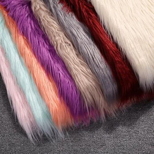 50x170cm Faux Fur Fabric Cabinet Tablecloth Photo Background cloth imitation wool DIY toy pillow fabric