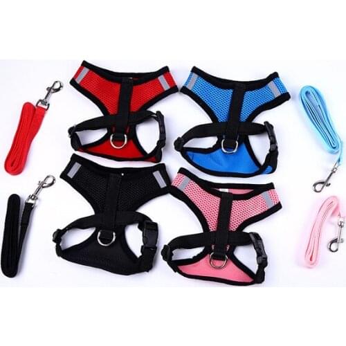 Pet dog traction chest strap pet suit traction rope chest back ventilation mesh dog strap autumn fashion simple