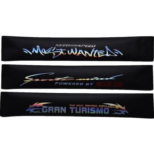 Car Laser Reflective Letters Sticker PVC Windshield Banner Strip Racing Stripe Sticker For Car Window Sun Visor Decorative