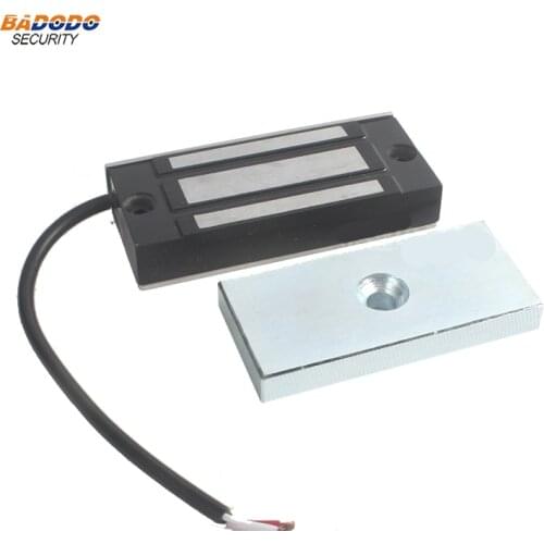 Ultra-thin single door electromagnetic lock magnetic lock 60Kg/100Lbs holding force for frameless glass door