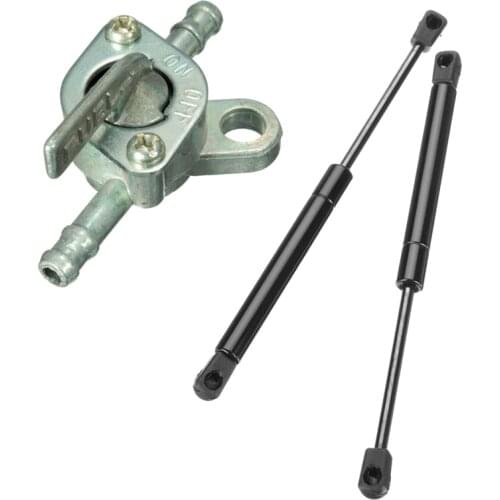 Inline Pit Dirt Bike Petrol Fuel Tap on Off Switch with ​2Pcs Trunk Lid Lift Support Strut Damper for Mitsubishi