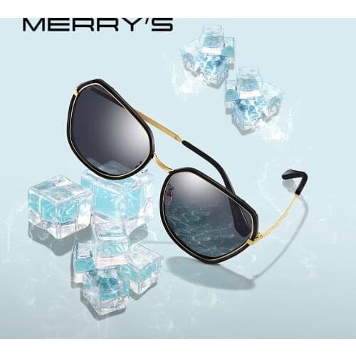 MERRYS Fashion Women Cat Eye Polarized Sunglasses Ladies Luxury Brand Trending Sun glasses UV400 Protection S6302