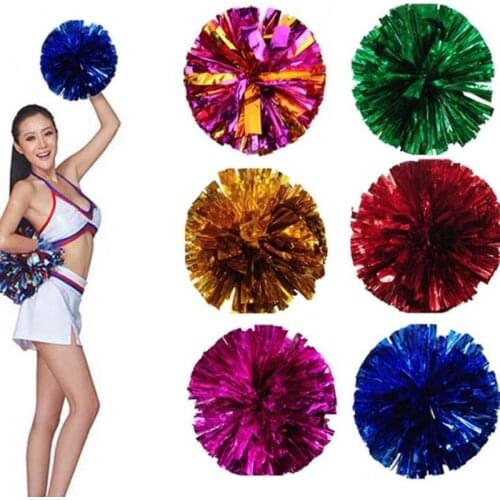 1pc Game Pompoms Cheerleading Flower Ball Cheerleaders Hand Flower Aerobics Dance Props Gymnastics Competition Sport Accessories