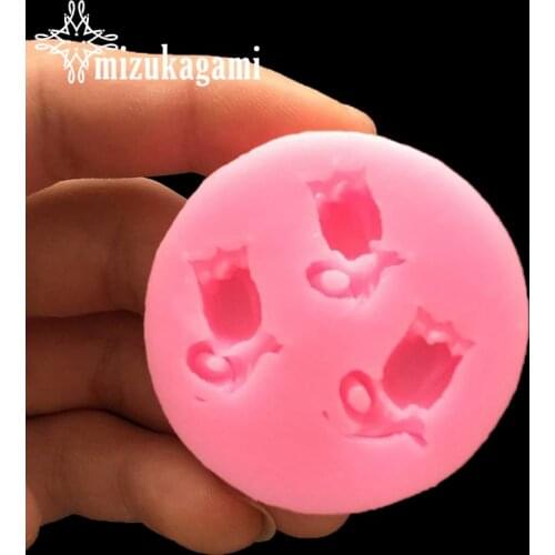 1pcs UV Resin Jewelry Liquid Silicone Mold Rose Flower Resin Charms Molds For DIY Intersperse Decorate Making Jewelry