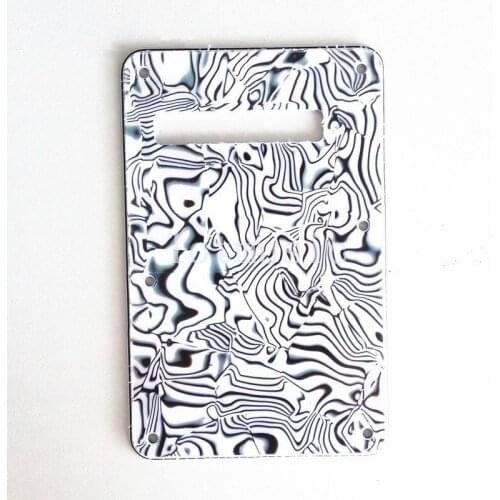 10pcs 3ply Back plate Guitar Trem Cover Tremolo Cavity Cover For Fender ST stratocaster Replacement White and Black