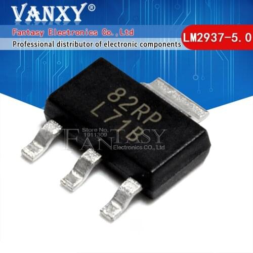 10pcs LM2937IMP-5.0 SOT-223 L71B LM2937-5.0 LM2937IMP-5 SOT regulator IC IC SOT223