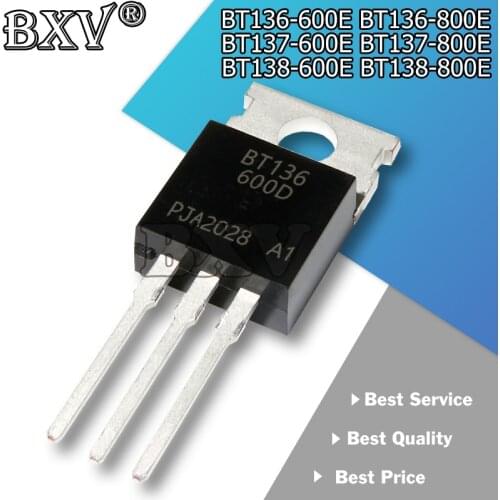 10pcs BT136-800E BT136 BT136-800 800V 4A Triacs RAIL TRIAC TO-220 new and original