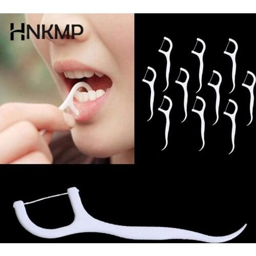 100pcs/lot Hygiene Dental Sticks Dental Flosser Oral Dental Water Floss Oral Teeth Pick Tooth Picks ABS Floss