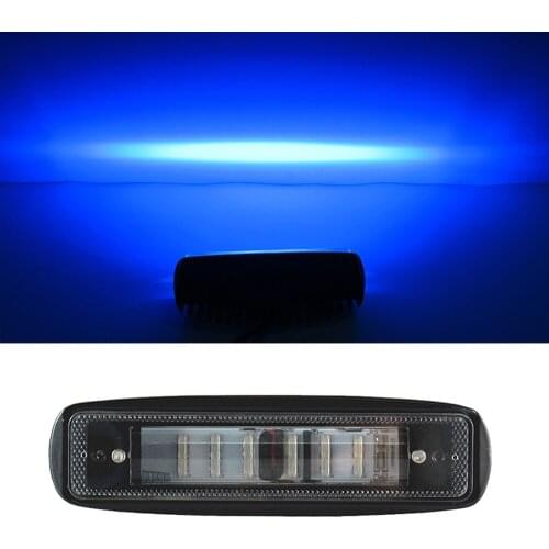 30W Blue Led Work Light 12V 24V 48V 60V Safety Warning Forklift Fork Lift Side Line Marker Light Safety Auxiliary Led Light Bar