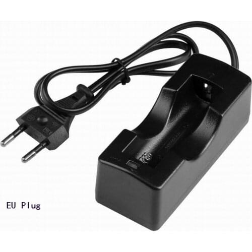 500 pcs AC 110V-220V Single Charger For 18650 3.7V Rechargeable Li-Ion Battery EU Plug