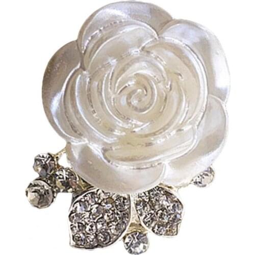 80% Hot Sale Car Aromatherapy Clip Rose Shape Inlay Plastic Auto Air Conditioning Vent Perfume Clip for Car