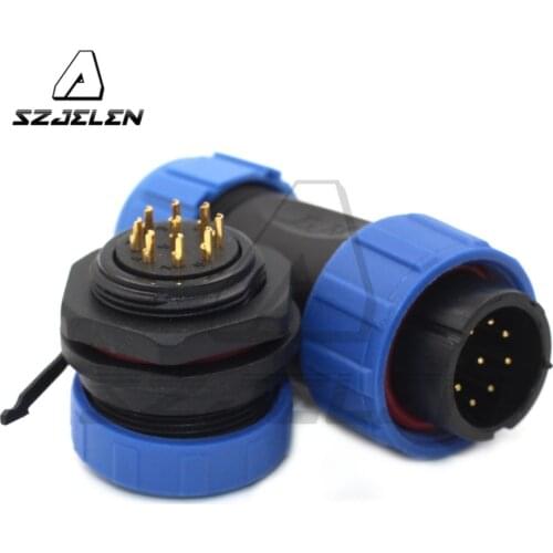 SP21 9 pin Waterproof cable wire connectors IP68 male female wire connector automotive electrical wire connectors plug socket