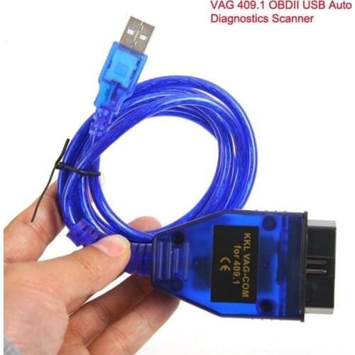 Car Auto USB Cable KKL VAG-COM 409.1 OBD2 II OBD WINDOWS 98/ME/2000/NT and XP Diagnostic Scanner For V W Audi Seat Volkswagen