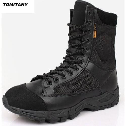 Outdoor Camping Hiking Boot Men Professional Lace Up Climbing Trekking Hunting Shoe Man Military Tactical Boots Mens