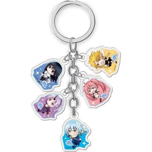 Anime Keychain That Time I Got Reincarnated as a Slime Key Chain For Womens Cute Bag Pendant Key Ring Gift
