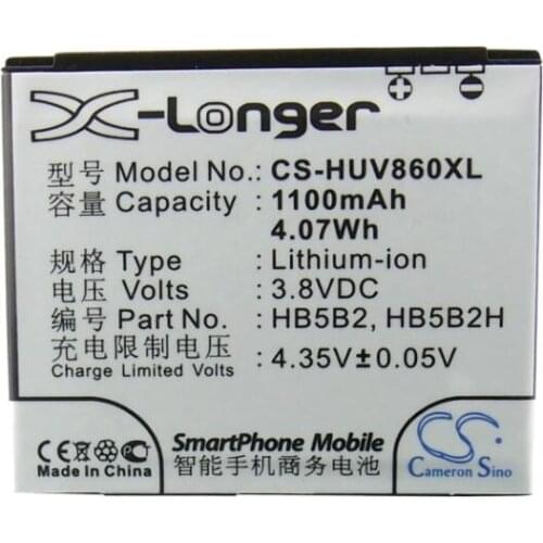 Cameron Sino 1100mah battery for ESIA Qwerty Mini for HUAWEI C5900 C5990 C6000 C7600 T5900 U550 U5509 U7300 U7310 U8300 V830