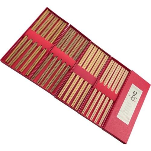5 Pair Wooden Bamboo Chopsticks Used by the Chinese For Food Sticks Chop Sticks Reusable Chopsticks Tableware Gift Kitchen Tools