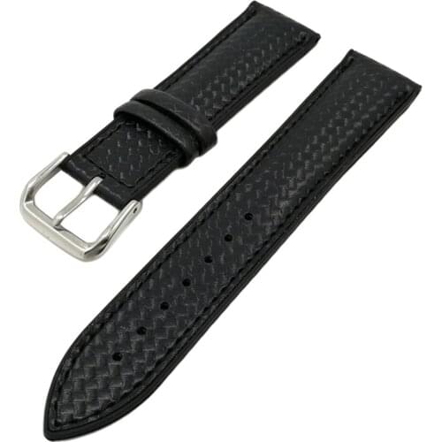 Mens Stitching Silicone Rubber Replacement Wrist Watch Band Strap 18mm